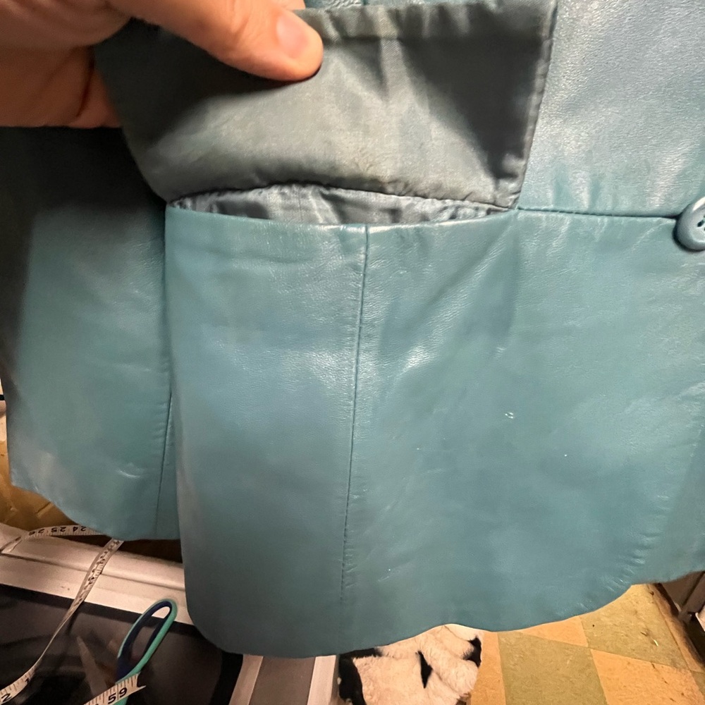 Pendleton Blue Leather Jacket - Picture 6 of 9